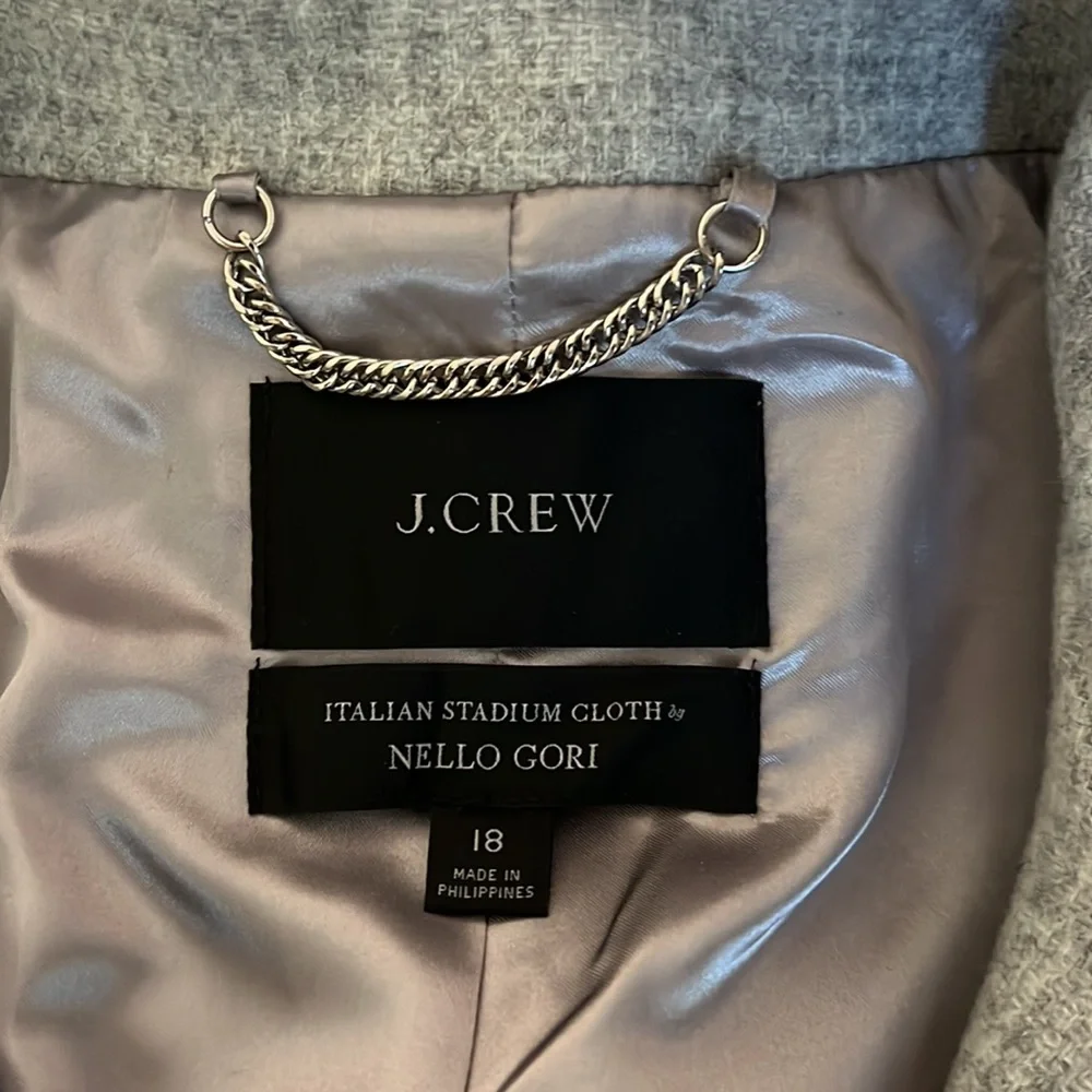 Beautiful j crew wool coat worn once bought last winter - Picture 2 of 7